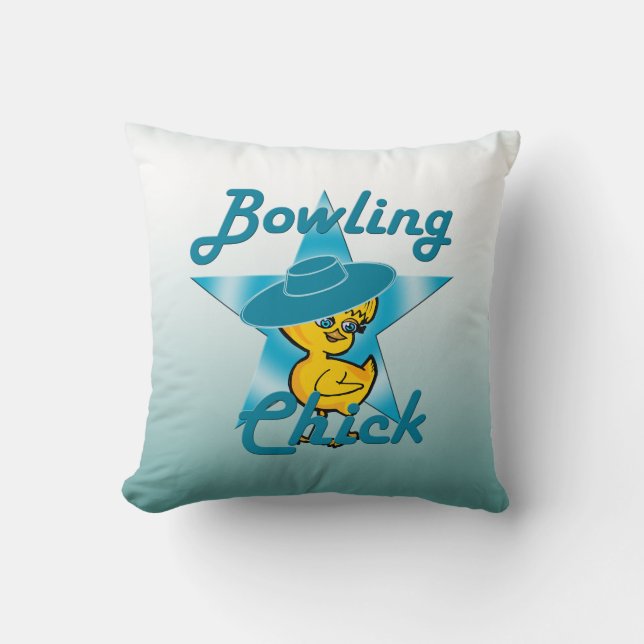 Bowling Chick #7 Kussen (Voorkant)
