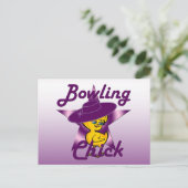 Bowling Chick #9 Briefkaart (Staand voorkant)