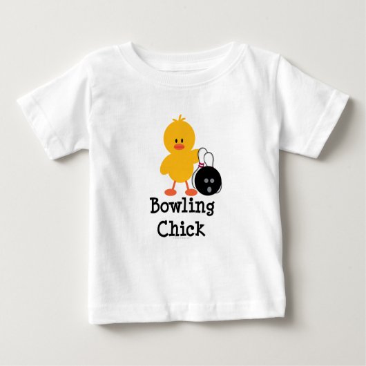 Bowling Chick Baby T-shirt (Voorkant)