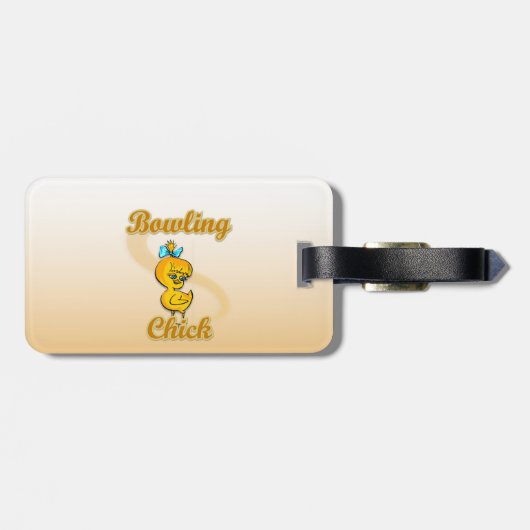 Bowling Chick Bagagelabel (Achterkant horizontaal)