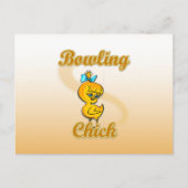 Bowling Chick Briefkaart (Voorkant)