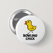 Bowling Chick Button (Voorkant /achterkant)