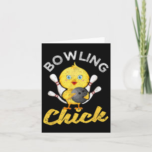 Bowling Chick Funny Bowlers Vrouwen kletteren Bowl Kaart