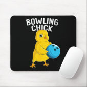 Bowling Chick Grappig Vrouwen Meisjes Bowling Scha Muismat (Met muis)