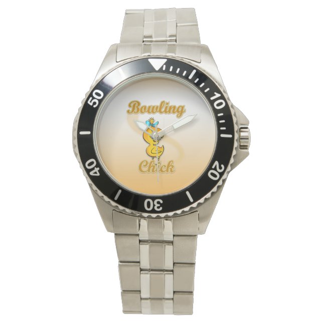 Bowling Chick Horloge (Voorkant)
