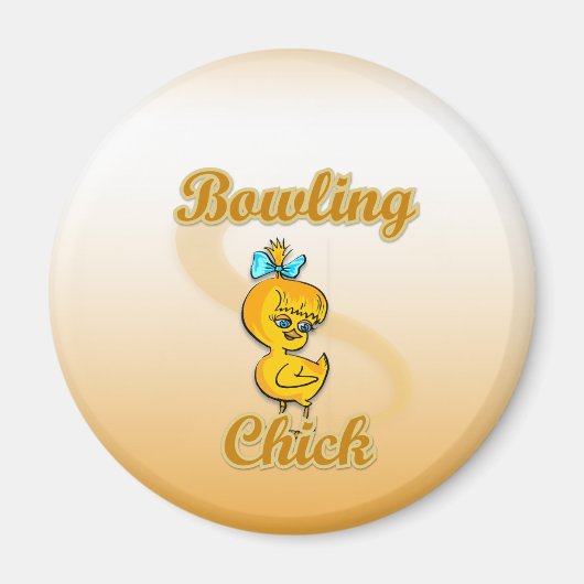 Bowling Chick Magneet (Voorkant)
