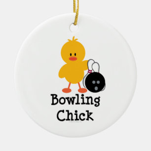 Bowling Chick Ornament