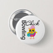 Bowling Chick Ronde Button 5,7 Cm (Voorkant /achterkant)