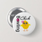 Bowling Chick Ronde Button 5,7 Cm (Voorkant /achterkant)