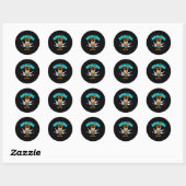 Bowling Chick Ronde Sticker (Vel)