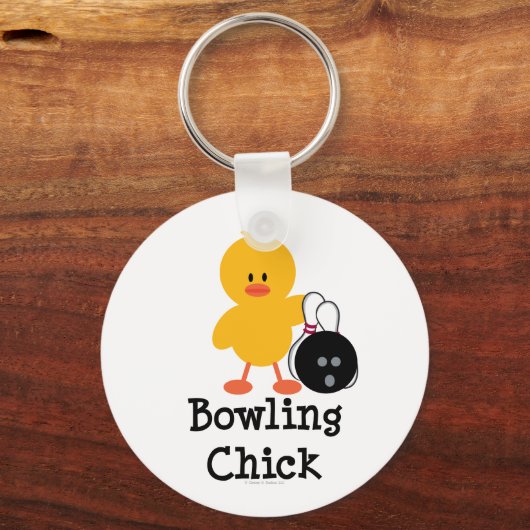 Bowling Chick Sleutelhanger (Voorkant)