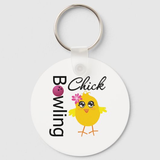 Bowling Chick Sleutelhanger (Voorkant)