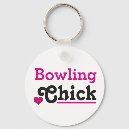 Bowling Chick Sleutelhanger (Voorkant)