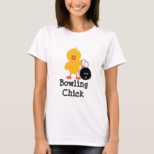 Bowling Chick T shirt (Voorkant)