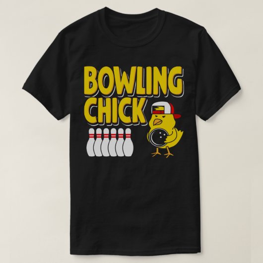 Bowling Chick T-shirt (Design voorkant)