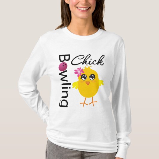 Bowling Chick T-shirt (Voorkant)
