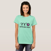 Bowling chick t shirt (Voorkant volledig)