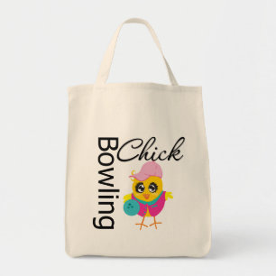 Bowling Chick Tote Bag