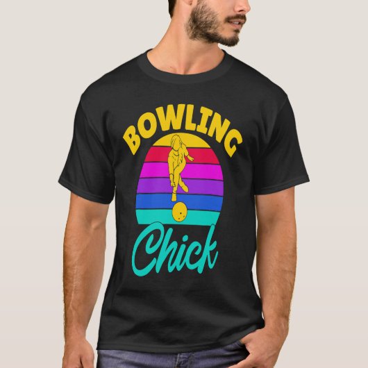 Bowling Chick Women Team Bowler T-shirt (Voorkant)