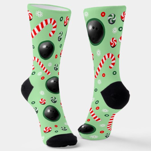 Bowling Christmas Holiday Gifts Socks Sokken (Gebogen)