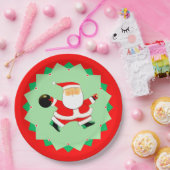 Bowling Christmas Holiday Party Papieren Bordje (Feest)