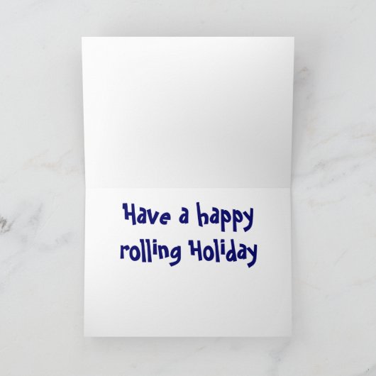 Bowling Christmas Joy Feestdagen Kaart (Binnen)