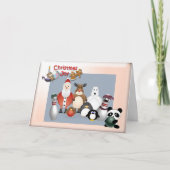 Bowling Christmas Joy Feestdagen Kaart (Voorkant)