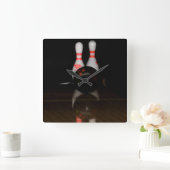 Bowling Clock Vierkante Klok (Huis)
