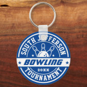 Bowling Club Tournament Persoonlijke sport Sleutelhanger (Voorkant)