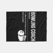 Bowling Coach-definitie Fleece Deken (Voorkant (Horizontaal))