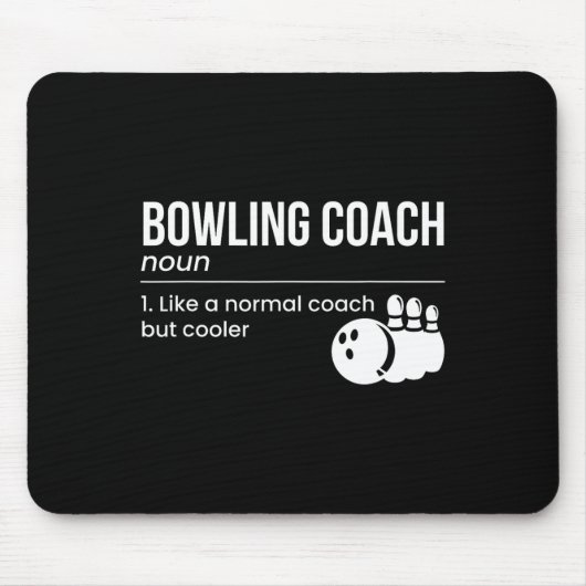 Bowling Coach-definitie Muismat (Voorkant)