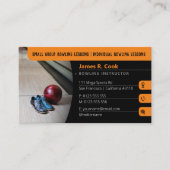 Bowling Coach | Foto Sport Black Visitekaartje (Voorkant)