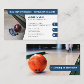 Bowling Coach | Photo Sport Orange Visitekaartje