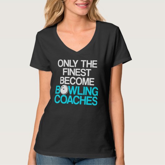 Bowling Coach Player Team Instructor 10 T-shirt (Voorkant)