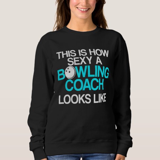 Bowling Coach Player Team Instructor 18 Trui (Voorkant)
