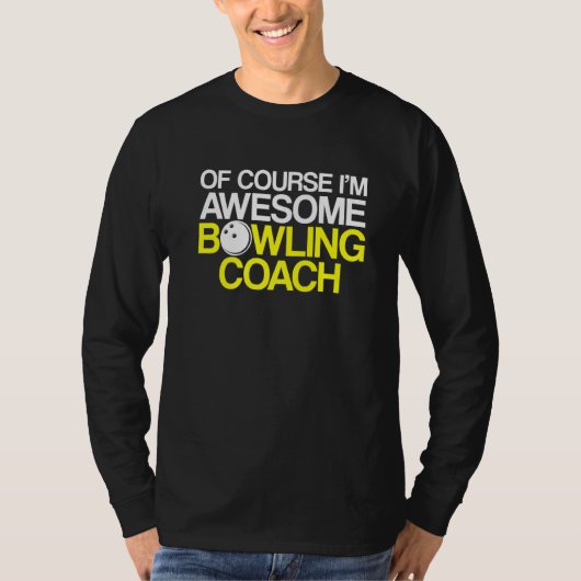 Bowling Coach Player Team Instructor 1 T-shirt (Voorkant)