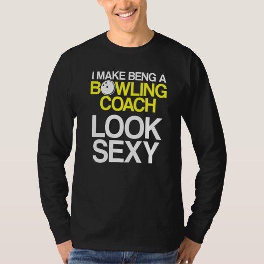 Bowling Coach Player Team Instructor 33 T-shirt (Voorkant)
