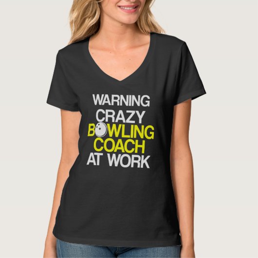 Bowling Coach Player Team Instructor 3 T-shirt (Voorkant)