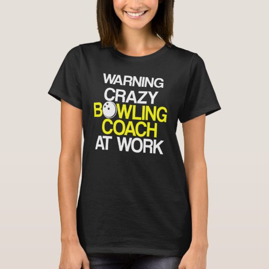 Bowling Coach Player Team Instructor 3 T-shirt (Voorkant)