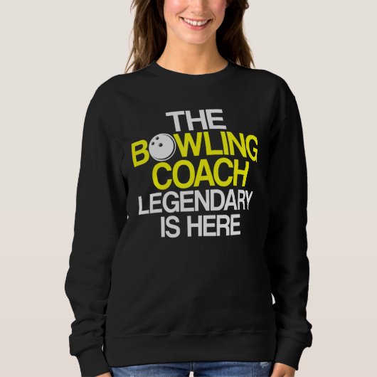 Bowling Coach Player Team Instructor 5 Trui (Voorkant)