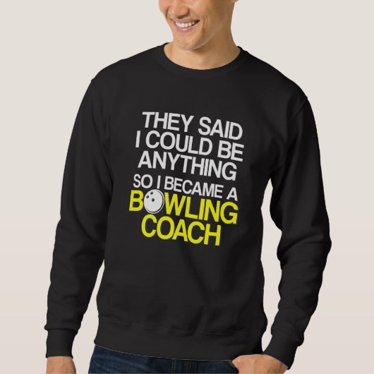 Bowling Coach Player Team Instructor 6 Trui (Voorkant)