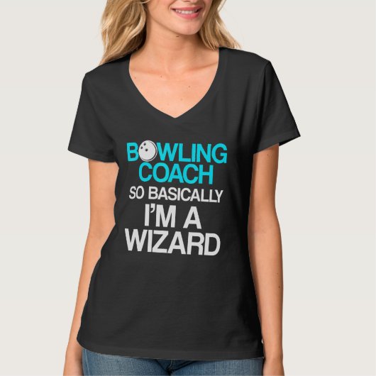 Bowling Coach Player Team Instructor 8 T-shirt (Voorkant)