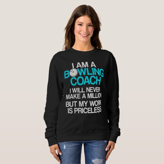 Bowling Coach Player Team Instructor 8 Trui (Voorkant volledig)