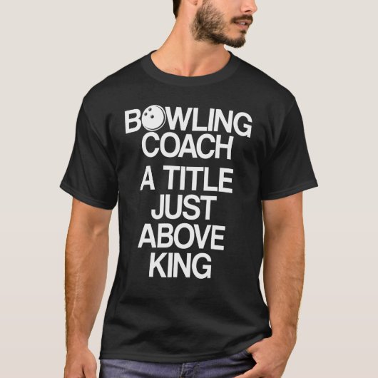 Bowling Coach Speler Team Instructeur _7 T-shirt (Voorkant)