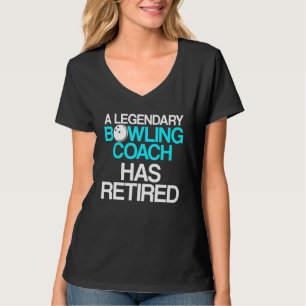 Bowling Coach Speler Team Instructeur T-shirt