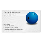 Bowling Coach | Sport Magnetisch Visitekaartje (Voorkant)