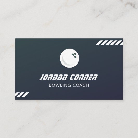 Bowling Coach Visitekaartje (Voorkant)