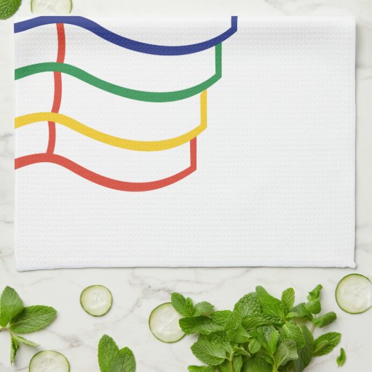 Bowling-contour Theedoek (Gevouwen)