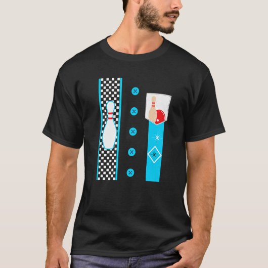 Bowling Costume Bowling League Bowler T-shirt (Voorkant)