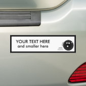 Bowling: Creëer Uw eigen Bumpersticker (Op auto)